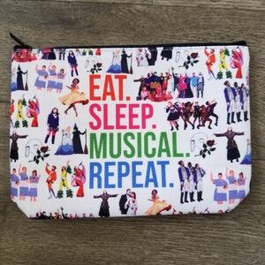 2/$25 Colorful Musical Print Pouch